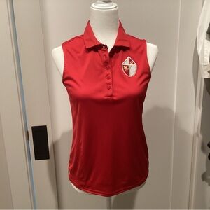 NWT Antigua Women’s Scarlett San Francisco 49ers Logo Sleeveless Polo Shirt